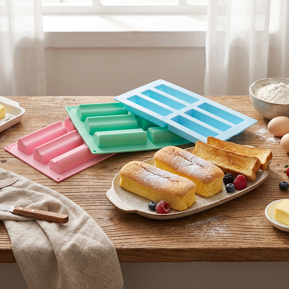 6-cavity groove tube cake tray – Donut Mold Silicone Bewertung und Preis