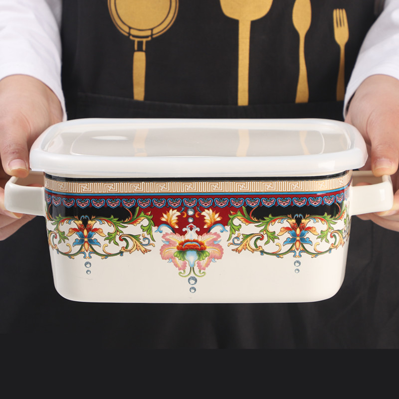 Enamel Salad Fruit Square Bowl – Dim Sum Basket Bewertung und Preis