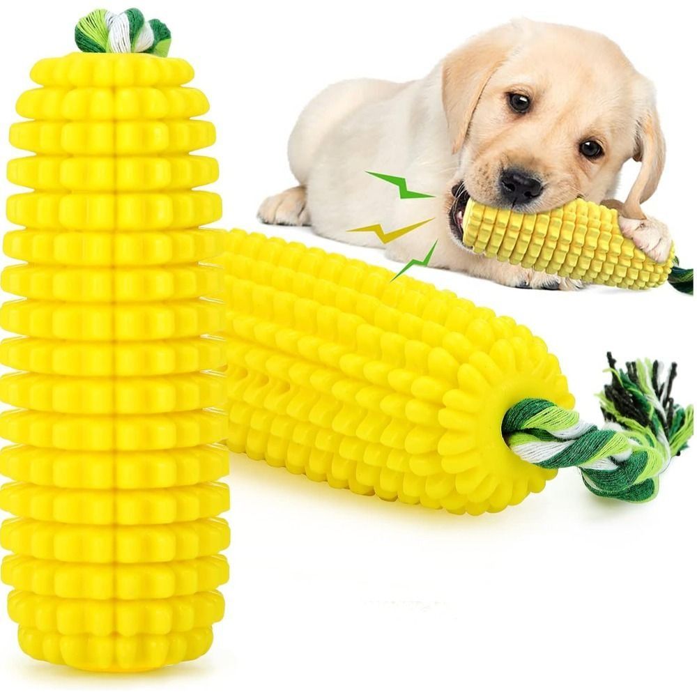 Tough Rubber Dog Chew Corn Sti – Corn Dog Stick Bewertung und Preis
