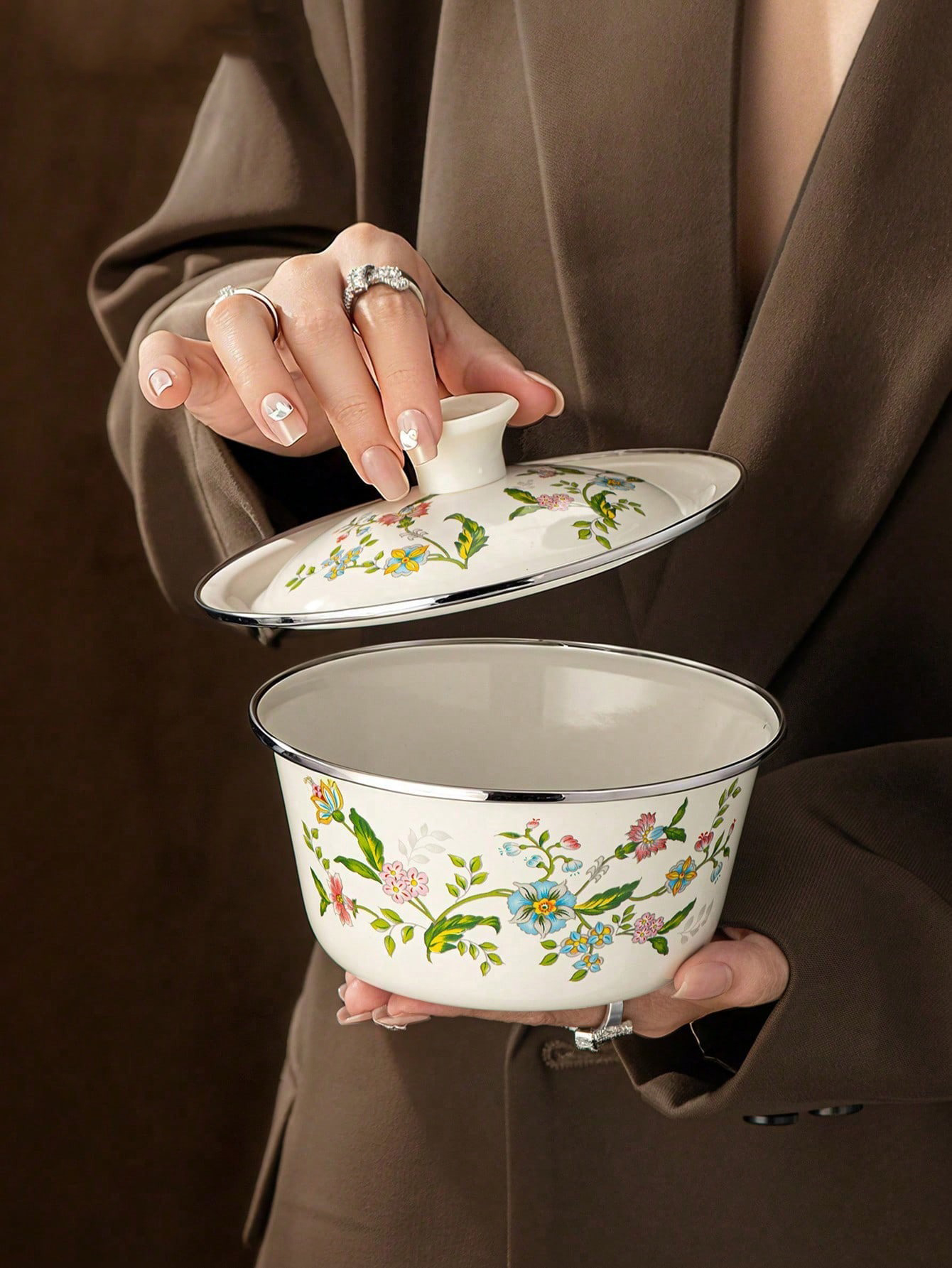 1pc Enamel-patterned rice bowl – Dim Sum Basket Bewertung und Preis