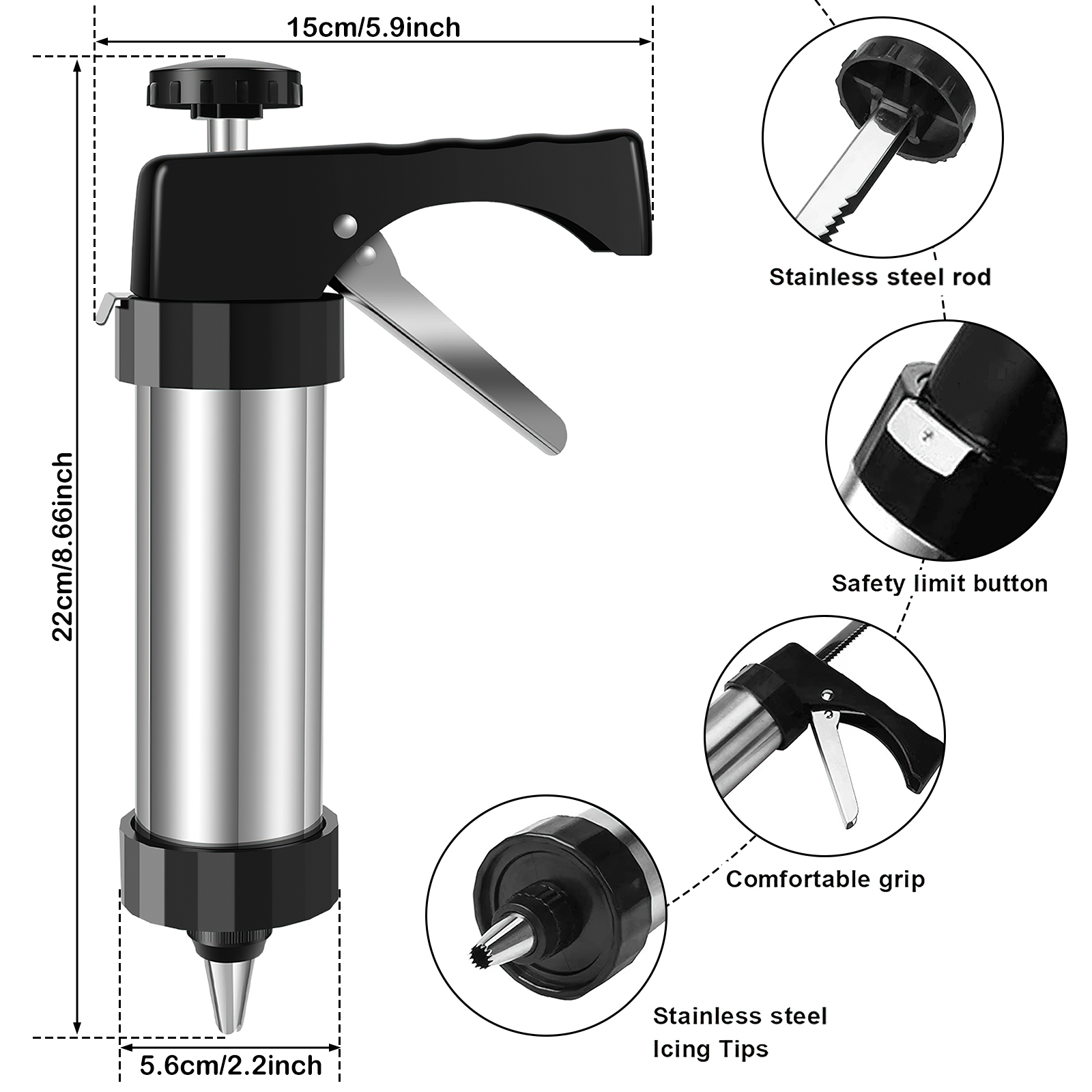 Cookie Maker Machine Stainless – Churros Maker Gun Bewertung und Preis