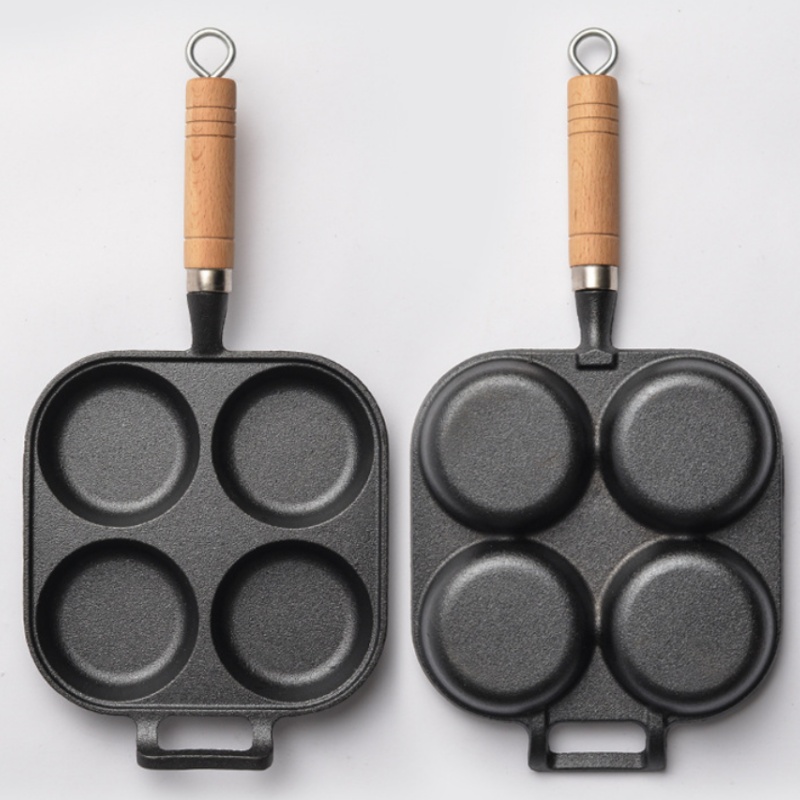 JUSTINLAU 2/4-Hole Cast Iron O – Egg Waffle Pan Bewertung und Preis
