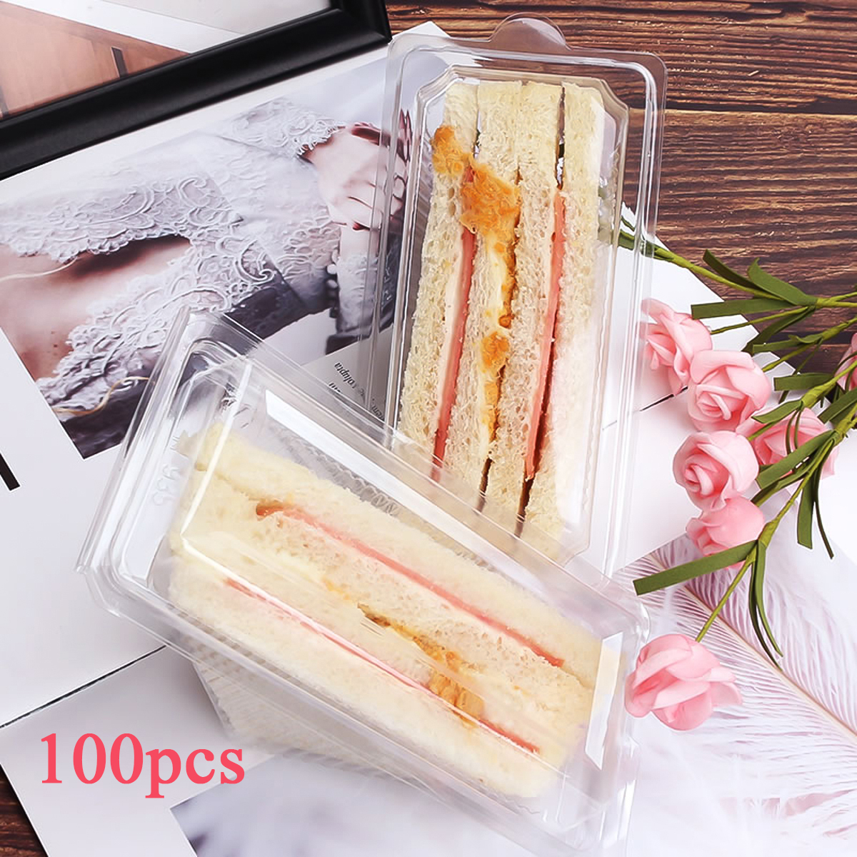 100pcs Sandwich Box Portable D – Spring Roll Wrapper Bewertung und Preis