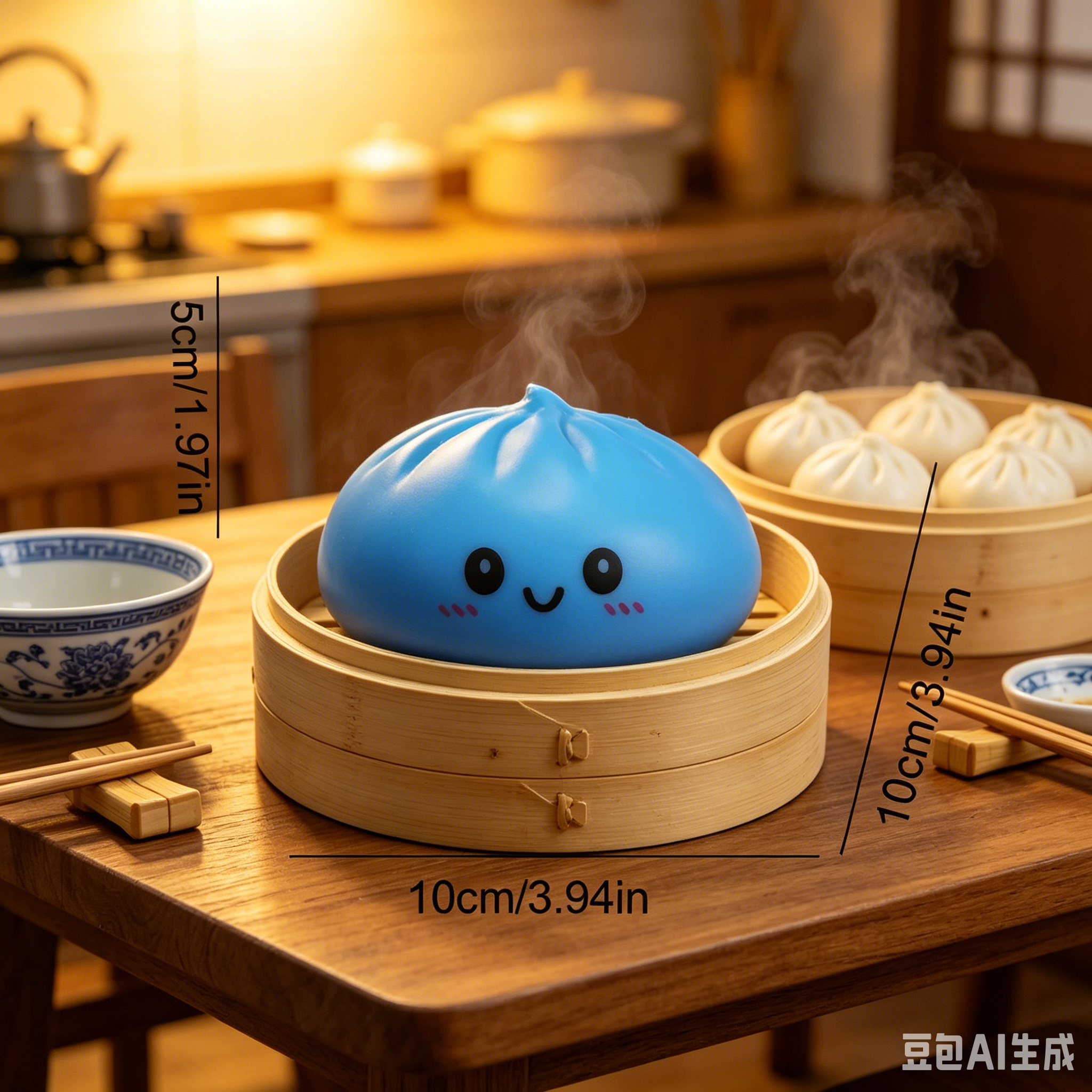Blue Cartoon Bao Bun Slow Rebo – Bao Steamer Bamboo Bewertung und Preis