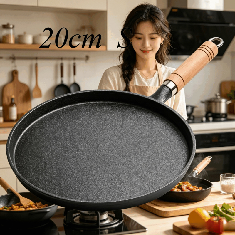 20cm Cast Iron Skillet Wooden  – Egg Waffle Pan Bewertung und Preis